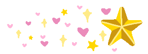 Gif of stars and hearts