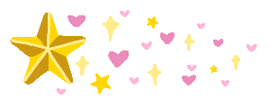 Gif of stars and hearts